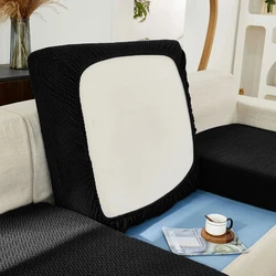 Elegant Stretch Jacquard Plaid Sofa Cover for Living Room, Home, and Hotel (Black)