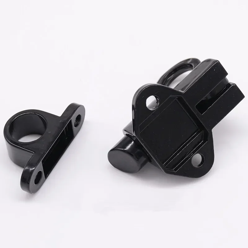 Description Picture 6 of itemSecurity door gate latch Aluminum Pull Ring Spring Bounce window Bolt Self-closing Hasp Sliding Lock window door Hardware