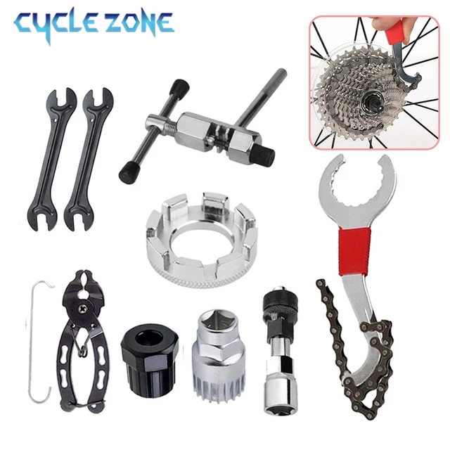 JOBreaker-Analyste d'outils de réparation de vélo, extracteur de manivelle, extracteur de pédale de cyclisme en plein air, ensemble d'outils de vélo, accessoires de vélo VTT 1