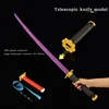 100cm One Piece Gravity Knife Stretchable Zoro Katanas Sword Model Cosplay Decompression Creative Retractable Sword Toy 1