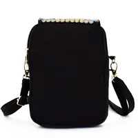 Stylish Women's Embroidered Crossbody Phone Bag with Zipper - Small Canvas Shoulder Bag for Everyday Use - Image 2