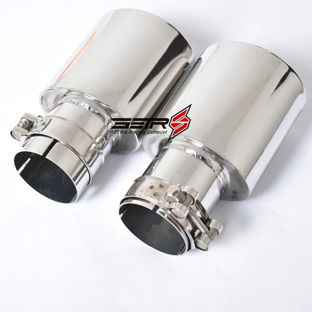 Car Accessories Outlet 1PC 105 mm Oval Stainless Steel Universal Exhaust Tip Muffler Pipe For Reiz Carola exhaust muffler tip exhaust pipe muffler exhaust trim pipe