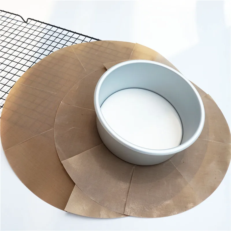 Round Non Stick Cake Tin Liner Cake Baking Mat 6/8 Inch Molds Temperature Resistant Reusable Mat Baking Tools silicone baking mat