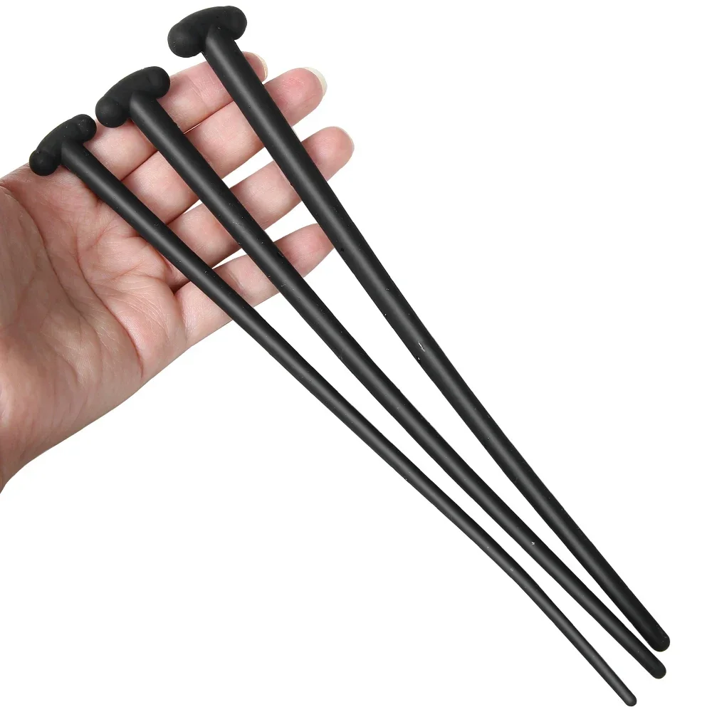 Penis Sex Toys T Head Long Silicone Horse Eye Rod Silicone Urethral Plug Male Horse Eye Dilation Stimulation Stick Inserter Adult Toys