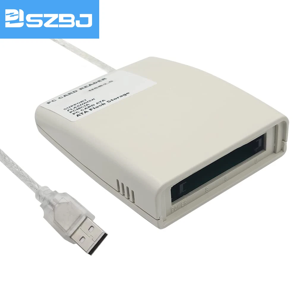 

SZBJ USB2.0 Interface To PC Card ATA Support 20MB-20G Plastic PCMCIA Memory Card Reader Plug And Play