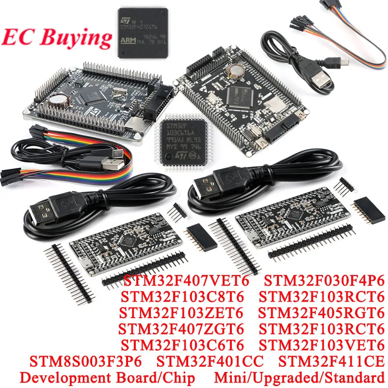 STM32F407VGT6 STM32F103C8T6/F407VET6 STM32 Scheda Di Sviluppo Minisistema Core