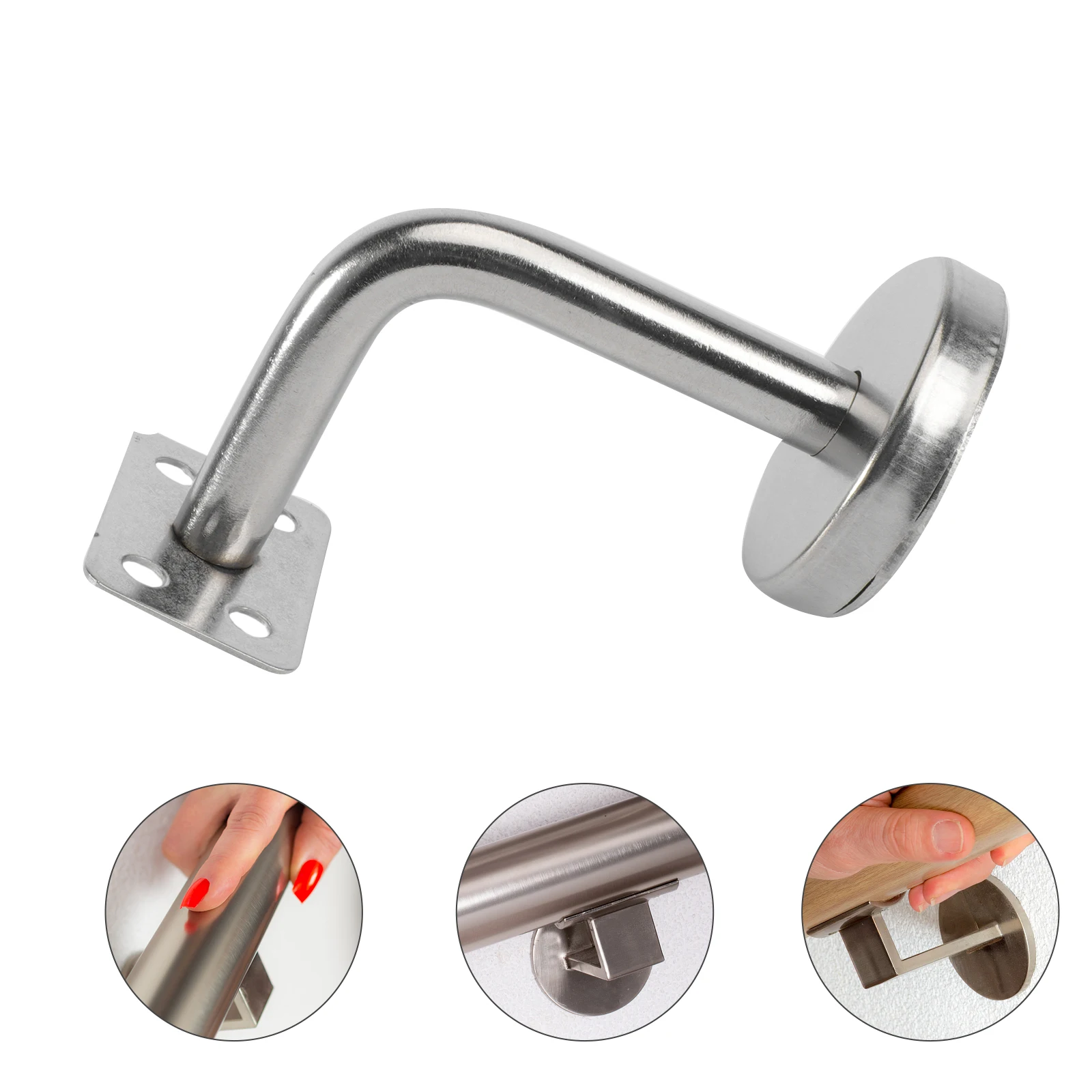 Handrail Brackets Bracket Stair Rail Wall Railing Staircases Stainless Steel Bannister