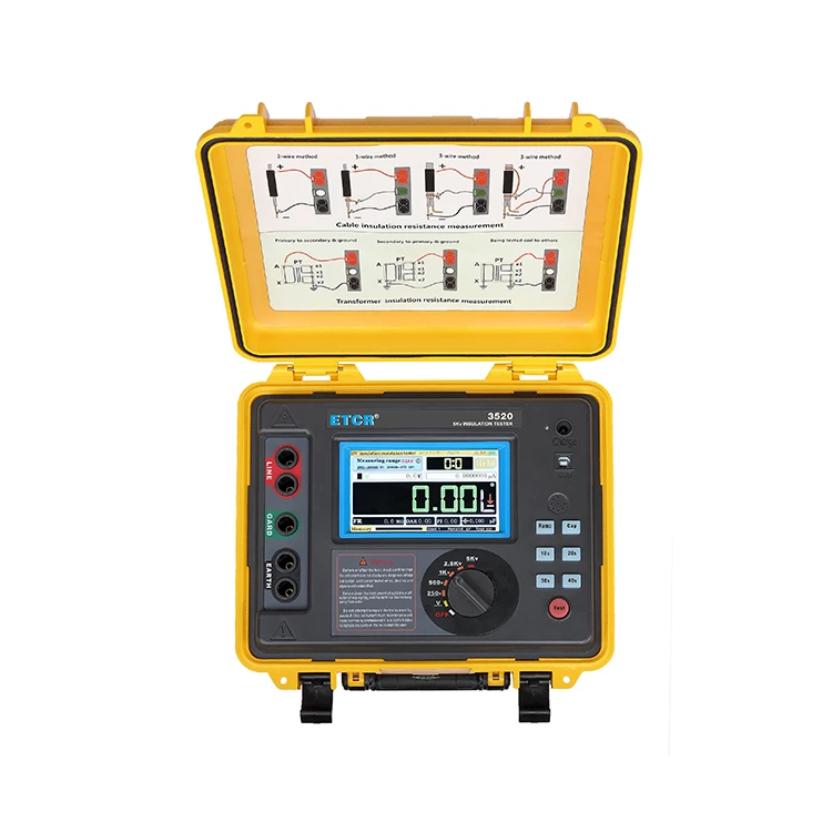 

ETCR3520 High Performance HV Insulation Resistance Tester