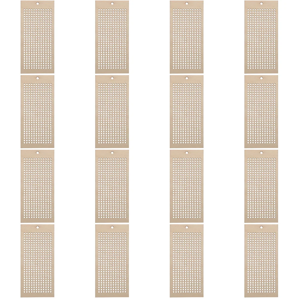 

Wooden Cross Stitch Blanks Natural Wood Slices Rectangle Embroidery Pendant Plaque Hanging Tags Diy Bookmark Keychain Crafts