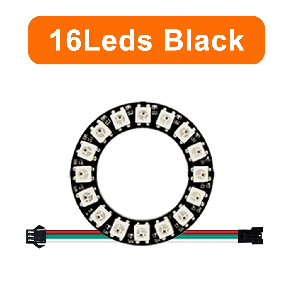 Colorful RGB LED Circle with Individually Addressable Pixels - DIY Round Pixel Ring