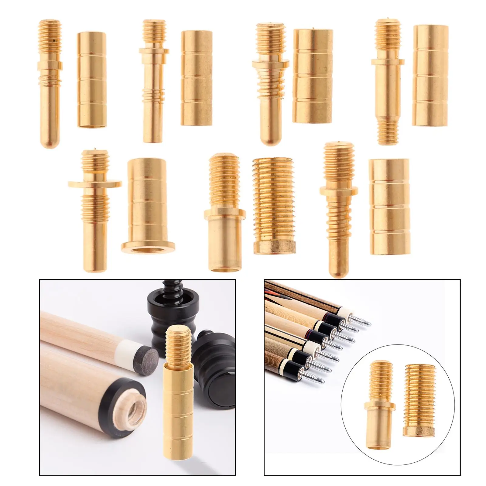 Pool Cue Joint Screw Billiards Part Pool Cue Joint Threads Shaft Fittings Billiard Extension Screws Pool Cue Attachment