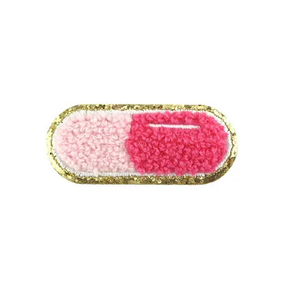 1Pc Sequin Chenille Embroidery Patches Rainbow/Lightning/Heart Patches Appliques Iron On Patches For Children Woman Clothes 