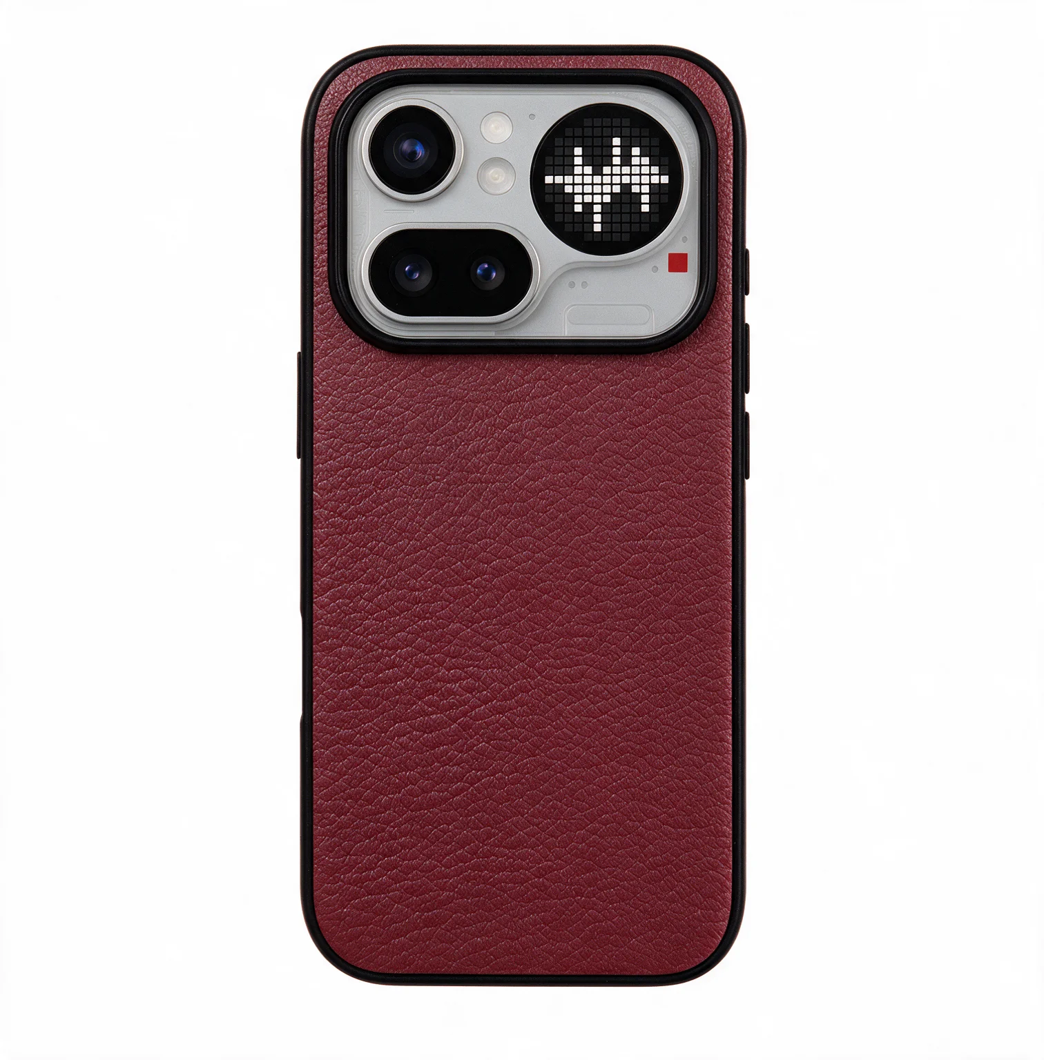 Luxury Sheepskin Leather Phone Case - Solid Color