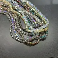 Круглые граненые стеклянные бусины Dreamzeal 8 мм/10 мм 10 шт