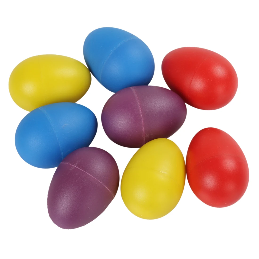 2pcs Plastic Eggs Shakers Rattle Rustling Percussion Musical for KTV Party Games Orff Instruments