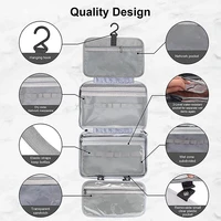 Large Hanging Hook Toiletry Bag Waterproof Folding Handbag Travel Makeup Cosmetic Razor Storage Organizer Case Bathroom Supplies 2