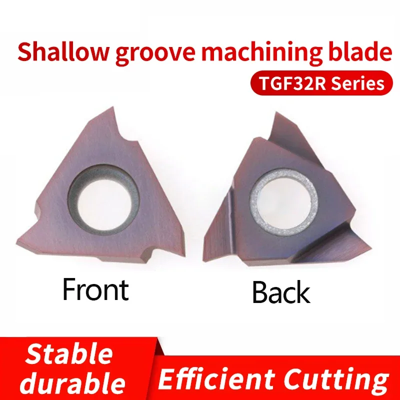 TGF32R TGF32L 050 100 150 200 250 300 Flachnut-Hartmetalleinsätze zur Bearbeitung von Edelstahl TGF 32 TGF32 CNC-Werkzeuge