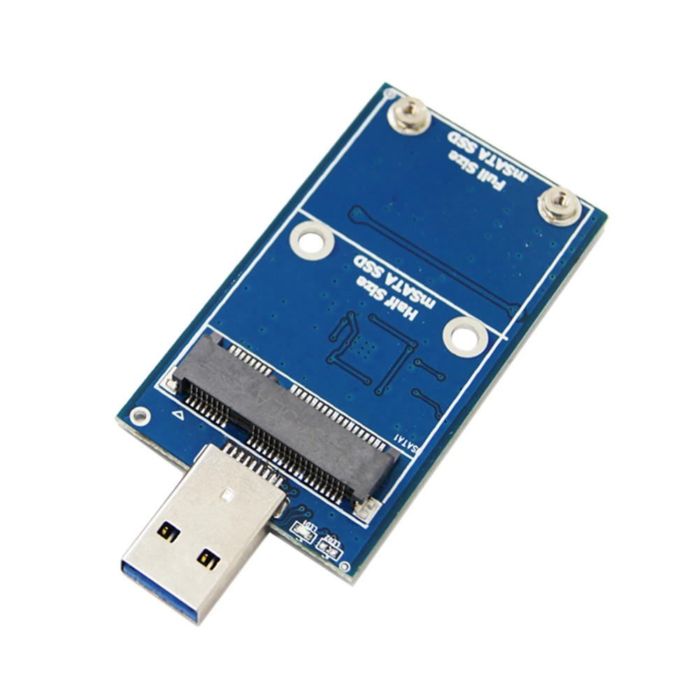 USB3.0 to mSATA Case Hard Disk Adapter MSATA to USB 6Gbps USB 3.0 mSATA SSD Enclosure M2 SSD External HDD Mobile Box HDD Case
