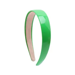 Vibrant Soft Elastic Colorful Headbands for Women - 2.5CM Wide Hair Accessories for Girls (Fruit Green)