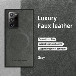 Luxury Leather Cover - Premium Phone Case for Ultimate Protection and Style (GRAY)