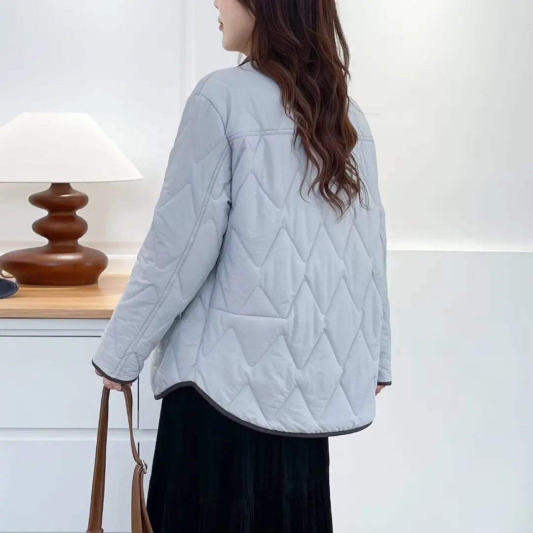 XXXXL Fashion Plus Size Women's Parkas Fake Two Pieces Thin Lapel Padded Jackets Warm And Stylish Coats 2539