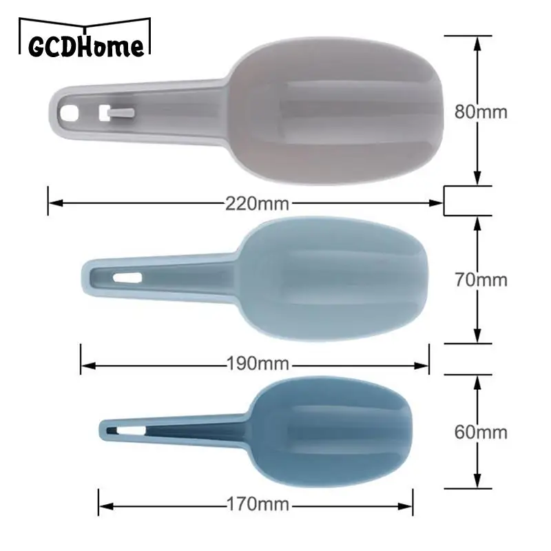 1/3PCS Plastic Ice Shovels Candy Dessert Party Buffet Scoop Frosted Rice Grains Flour Shovel Coffee Tea Serving Kitchen Bar Tool