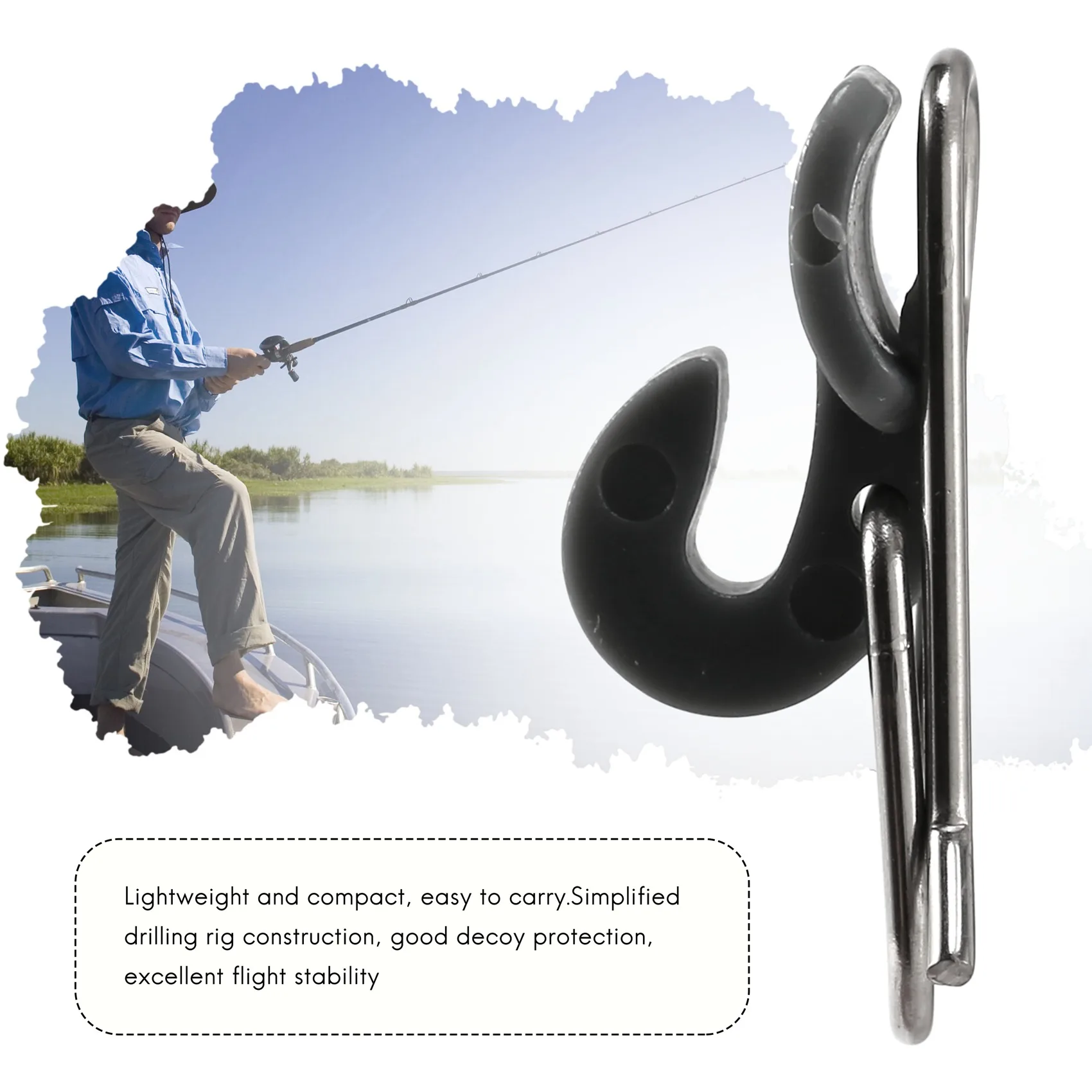 Sea Fishing Tackle Impact Clips Splash Down Solo Sea Fishing Bait Clip 10Pcs