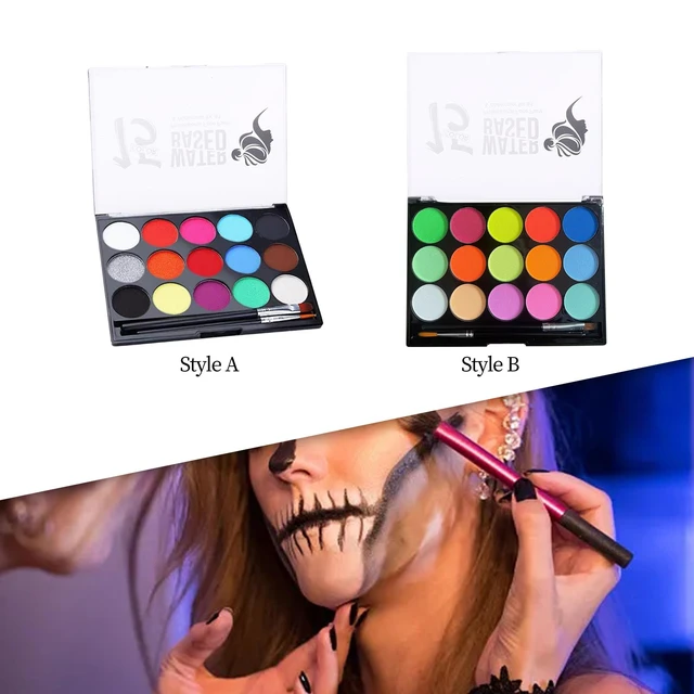 15 Colors Face Painting Kit Professional Face Facepaints Halloween