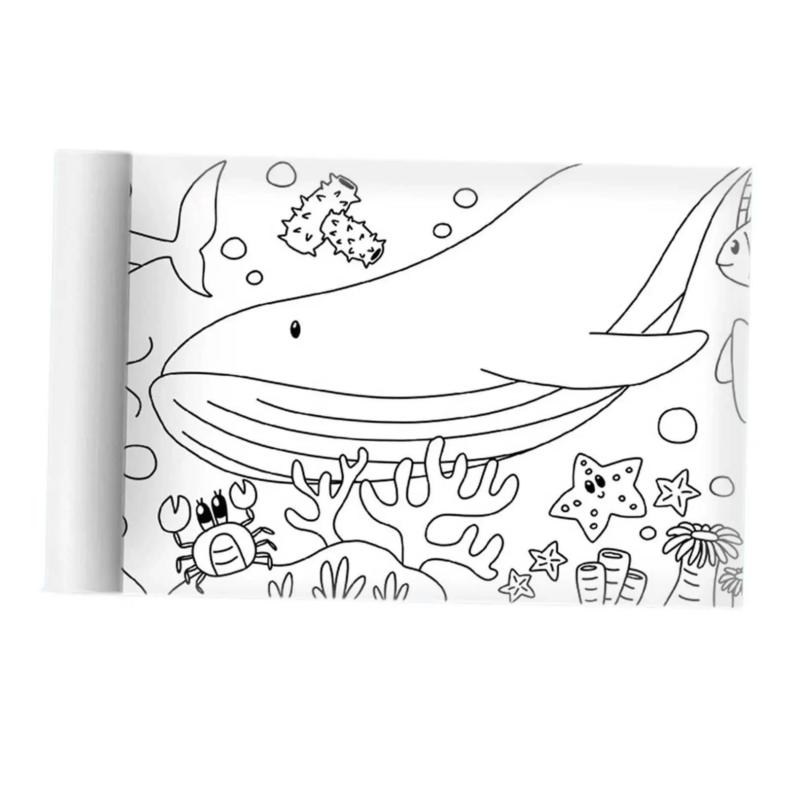 Coloring Paper Roll Sticky Drawing Paper Roll Wall Coloring Sheets Coloring  Tablecloth Children Graffiti Roll Paper for Birthday Home Animal