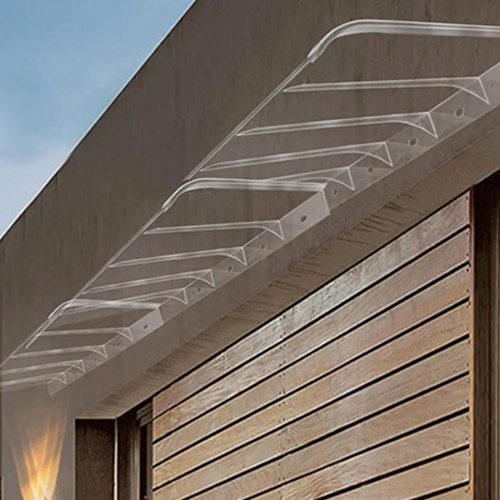 Outdoor Awnings Front Door Canopy Roof Window Cover Snow Rain Protection For Balcony
