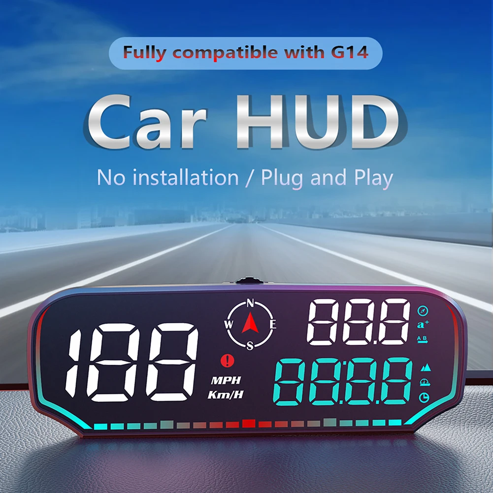 ڵ GPS HUD ÷  ÷ Ʈ ӵ ˶ ˸ 跮, ū ۲ MPH KMH, GPS  ÷, HD LED ÷, GPS Ʈ ڵ HUD