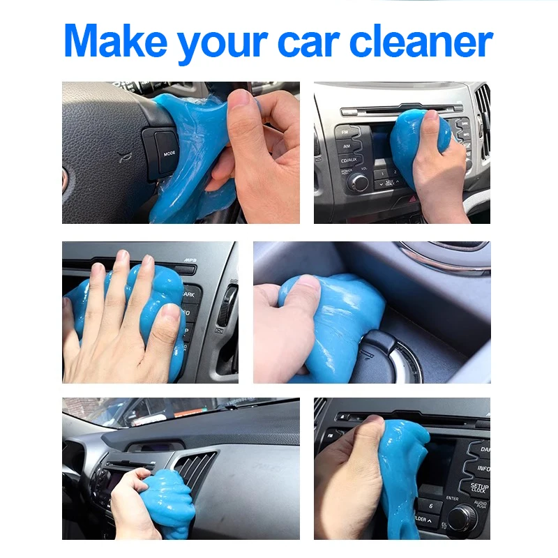 Car interior crevice cleaning soft clay car multifunctional air vent cleaning clay home keyboard gel portable