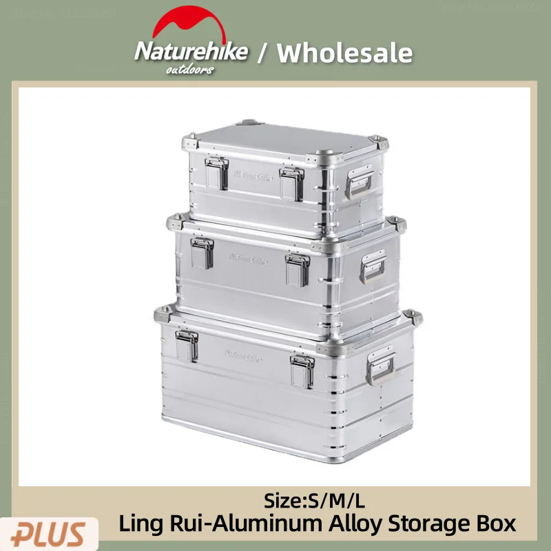 

Naturehike 30-80L Outdoor Aluminum Alloy Storage Box Camping Equipment Travel Large Capacity Storage Box Sundries Storage Case