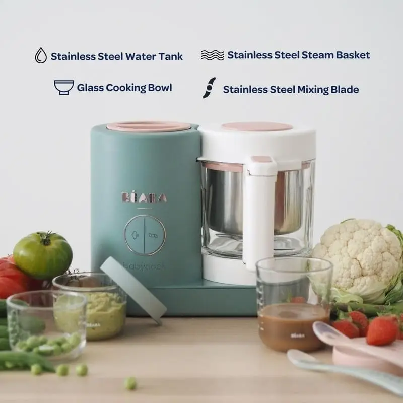 Neo Baby Food Maker | Non-Toxic Glass & Stainless Steel | Trusted by Celebrity Moms | Sustainable Baby Food 4
