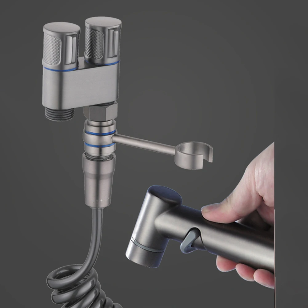 Rotatable° Bidet Bracket Punch Shower Bracket  Bidet Shower Head Stand Bracket Wall Mounted Bathroom Accessories