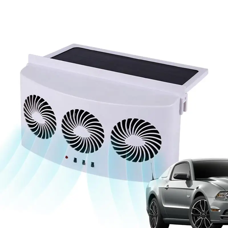 

Solar Powered Car Ventilator 3 Cooler Auto Window Air Vent Cooling Fan Energy Saving Air Purifiers Car Radiator Ventilator Fans