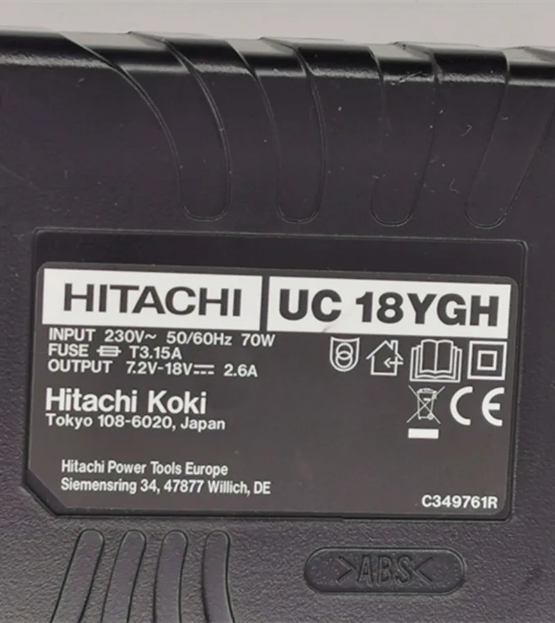 11015Z 日立 UC18YG 7.2-18V 急速充電器 + バッテリー(BCC1215 2個) 中古 現状 売り切り : Hanaix 1.2V-18V Ni-MH Charger UC18YG for Hitachi 7.2V