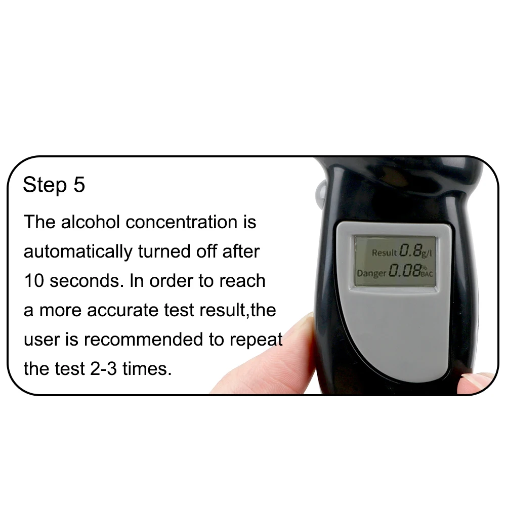 LCD Screen Alcohol Tester Digital Breath Tester Breathalyzer Police Alcotest Backlight Display Handheld for alcohol tester,breath alcohol tester
