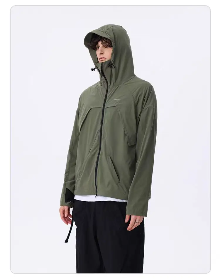 Whyworks 24ss Lightweight sun protection jacket UPF50 ideal zipper multipocket adjustable hood back vent techwear gorpcore