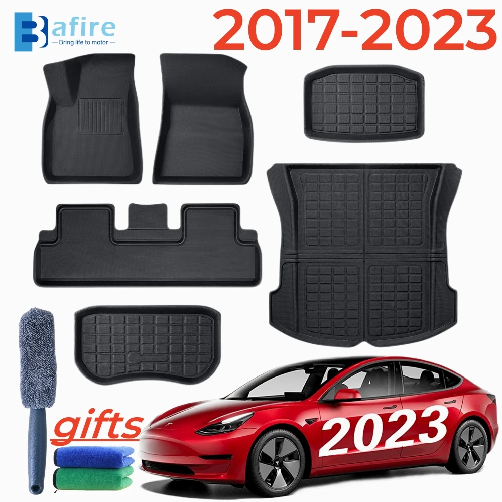 Tesla Modèle Y Tapis De Sol 2023 Tapis De Coffre Cargo Liner Modèle 3 Tapis  De Sol Accessoires sur Aliexpress