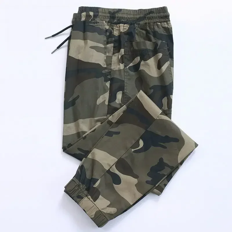 thumbnail image 1 of Pantalones cargo para hombre, ropa de trabajo de camuflaje, pantalones para hombre, pantalones harén de camuflaje, ropa técnica Y2k Emo, alta calidad, baratos, talla grande, moda, grandes y sueltos, 1 of 5