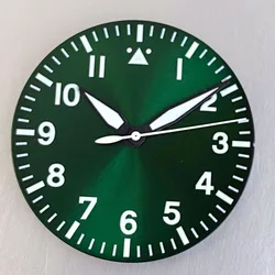 Sunburst Multicolor Watch Dial with Hand Set - Fit NH35 NH36 (Green set)