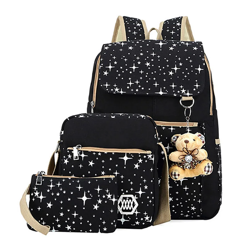 3pcs School Bags For Teenagers Girls Children School Backpacks Students Kids SchoolBag Set Travel Bag Rucksacks Mochila 2