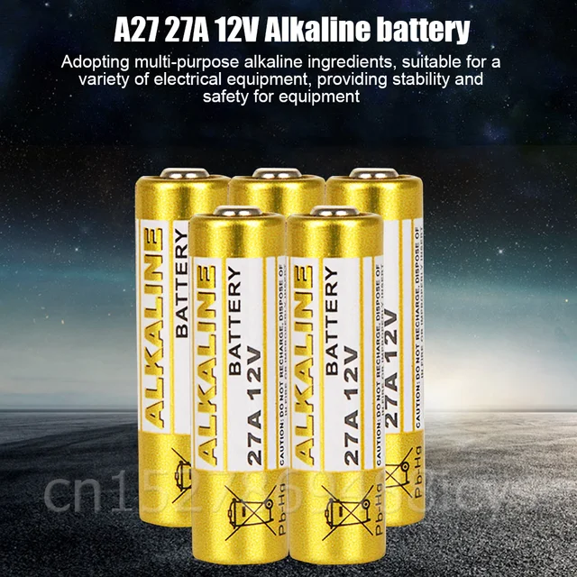 Pile alcaline pour télécommande de porte roulante de garage électrique,  batterie sèche, A27, 27A, 12V, G27A, MN27, MS27, GP27A, V27GA, 10 pièces -  AliExpress