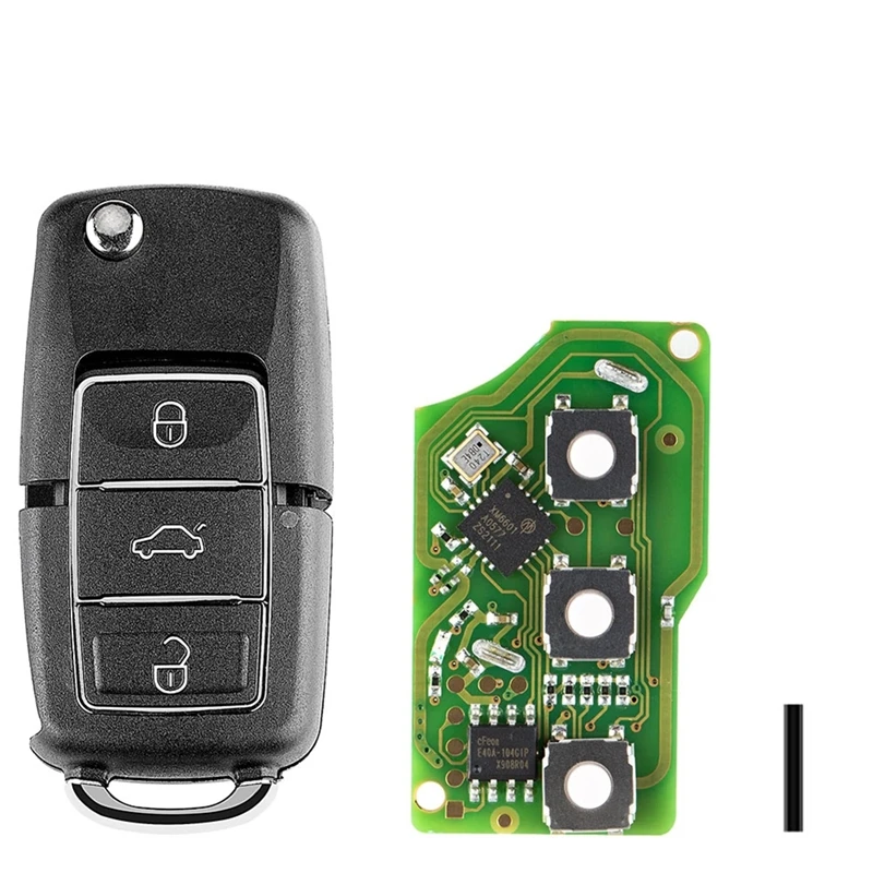 

Xhorse XKB506EN Универсальный провод дистанционный ключ брелок 3 кнопки для VW B5 тип для VVDI ключ инструмент 5 шт./лот