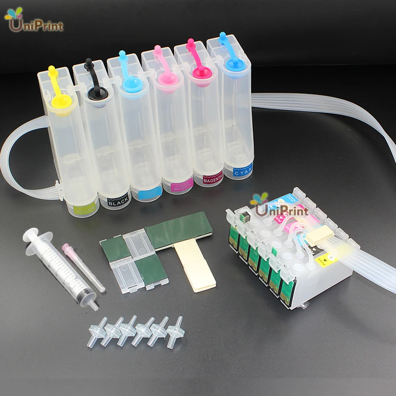 T0781 - T0786 연속 잉크 시스템 대량 잉크 시스템 CIS CISS for epson R280 r380 rx595 rx580 rx680 Artisan 50