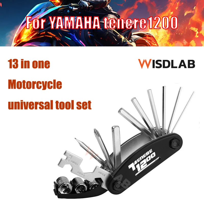 

For YAMAHA tenere1200 13 in 1 Bike Bicycle Multi Repair Tool Set Kit Hex Spoke Cycle Screwdriver Tool Wrench Mountain Cycle Tool