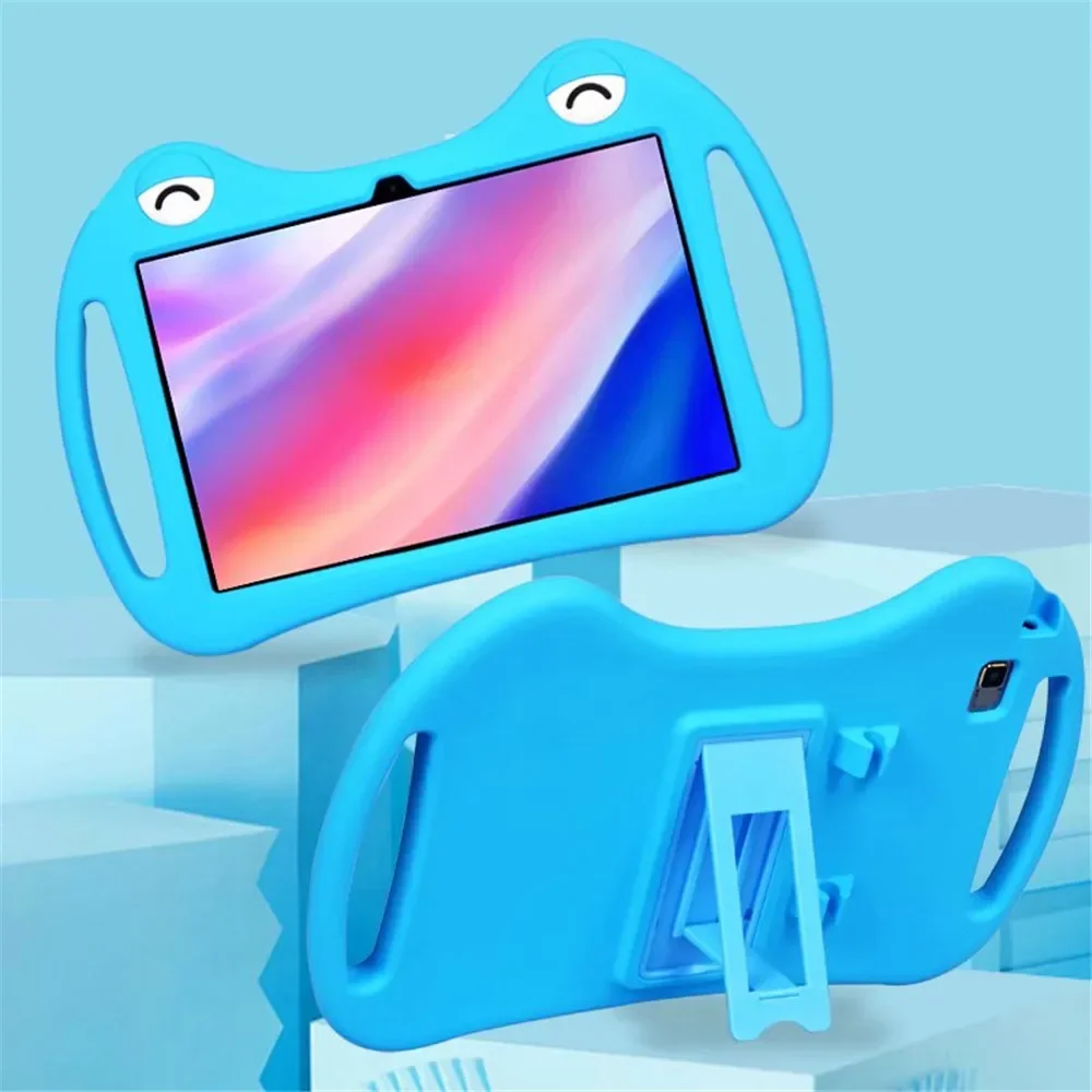 Portable Shockproof Silicone Tablet Cover with Kickstand, 10.1