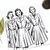 1 pc 26 Pages Retro Fashion Coloring Book Artistic & Creative Expression Perfect for Relaxation for Teens Adults Perfect Gift 5