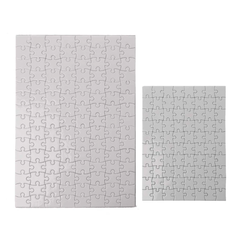 13 Sheets Blank Puzzles Blank White Jigsaw Puzzles Sublimation Puzzle Craft  for Boys Girls Decoration, DIY Invite, Photo Heat Transfer, 20 Pieces